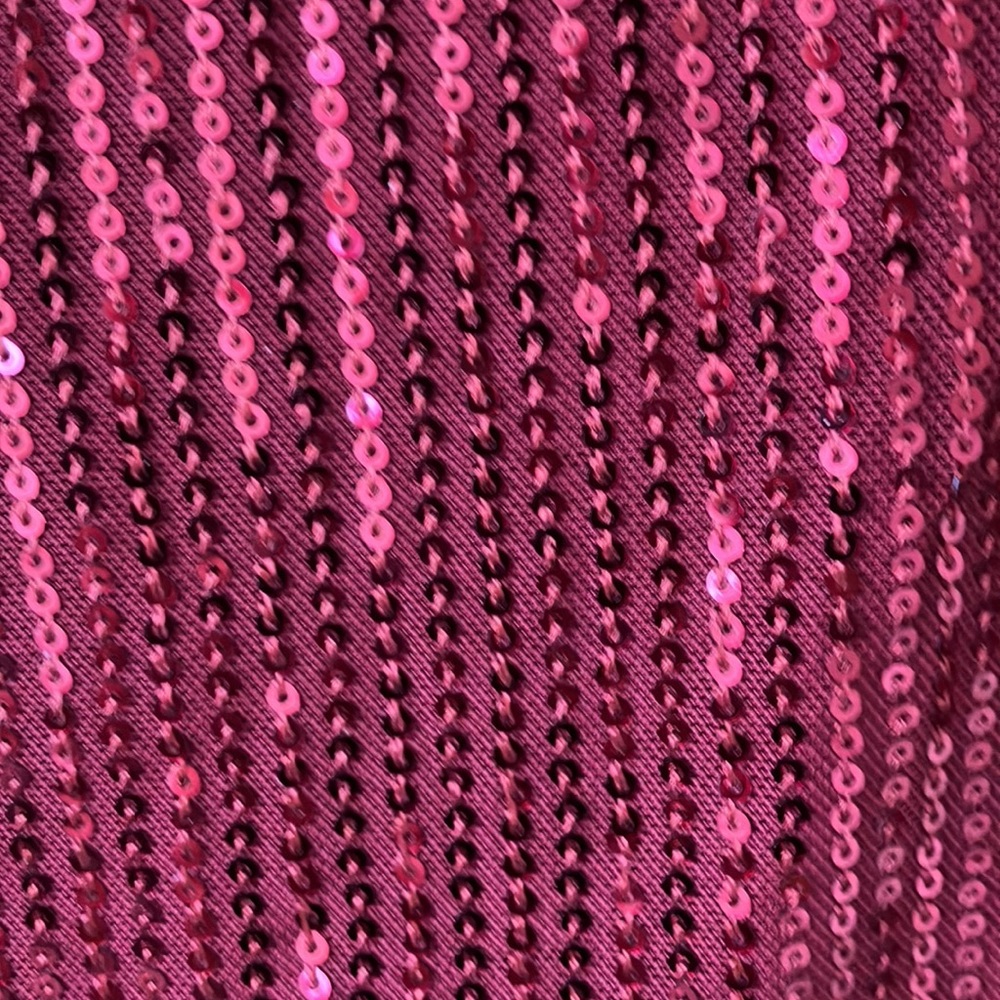 Ruby red sequin top - Picture 5 of 6